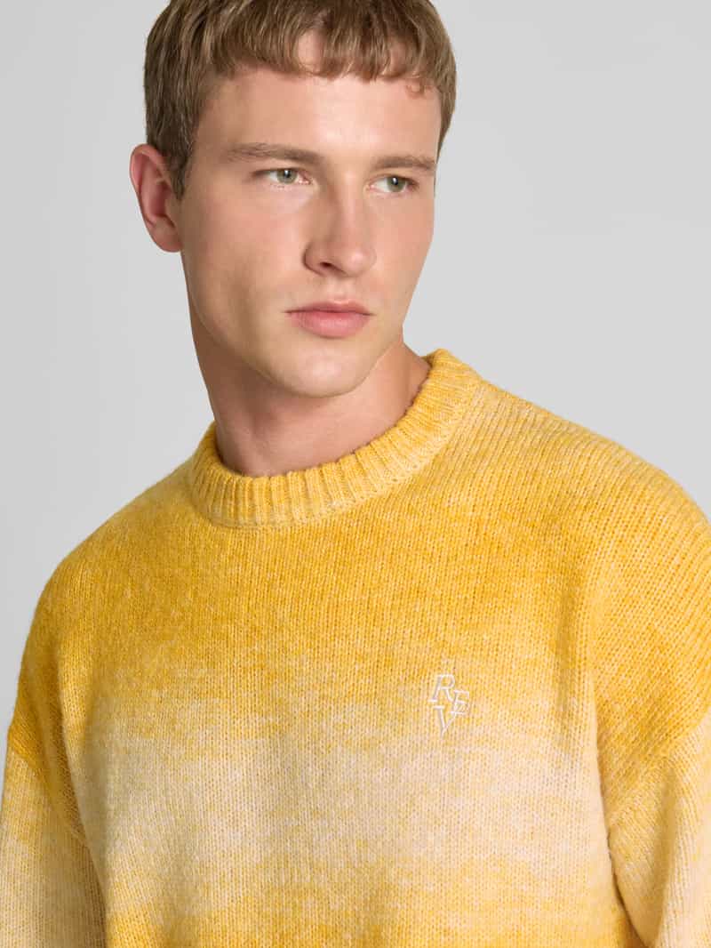 REVIEW Regular fit gebreide pullover met wol