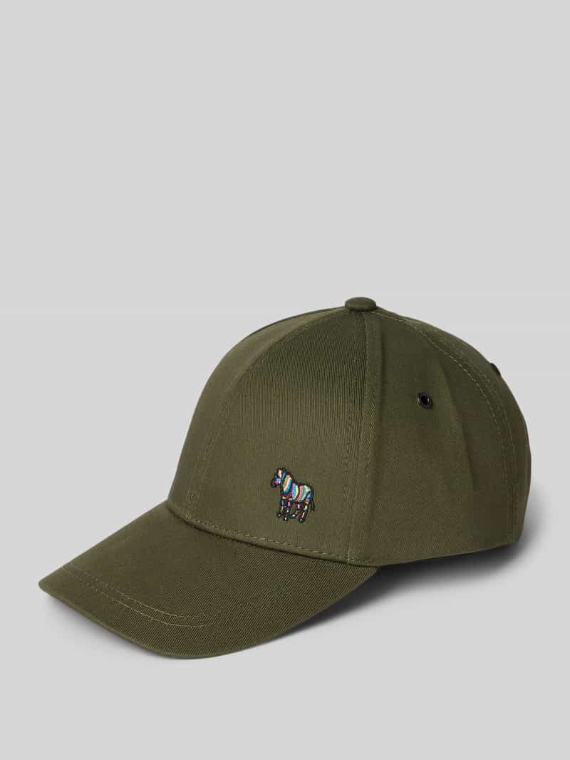 Paul Smith Baseballpet met motiefstitching model 'ZEBRA'