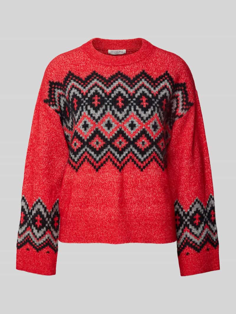 Christian Berg Woman Gebreide pullover met extra brede schouders