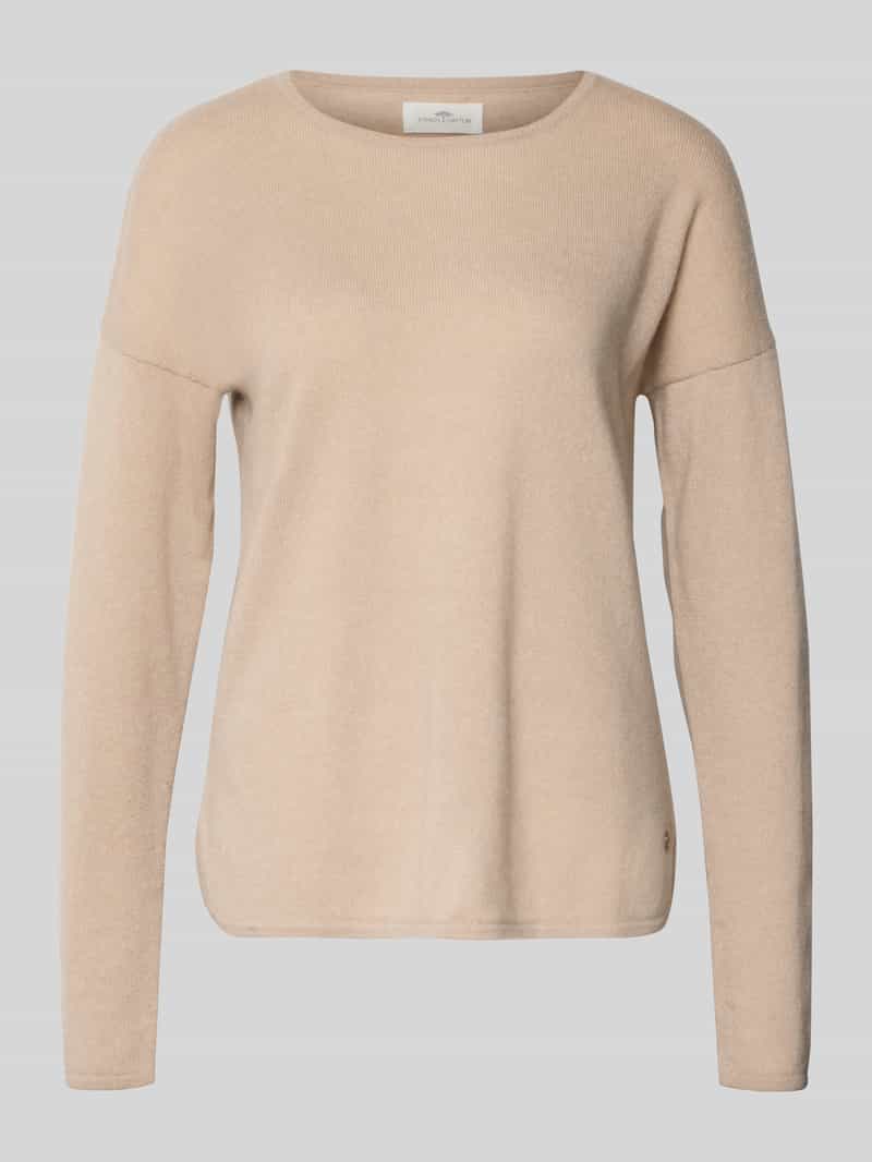 FYNCH-HATTON Gebreide pullover van puur kasjmier met ronde hals