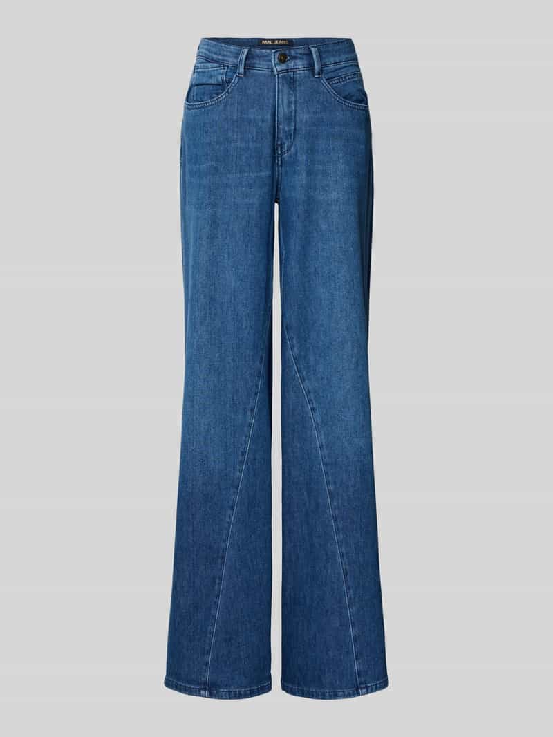 MAC Korte jeans met wijde pijpen