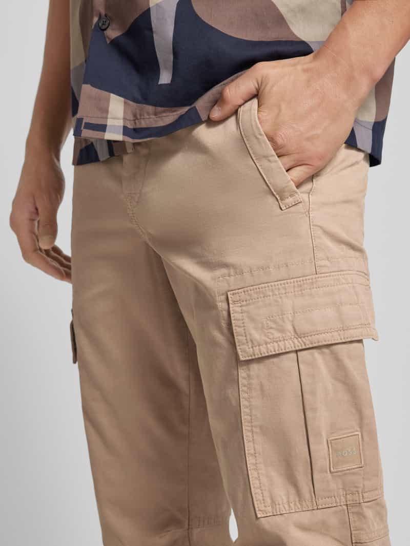 Boss Orange Cargobroek met labelpatch model 'Sisla'