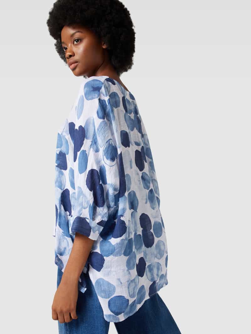 Apricot Blouse met all-over motief