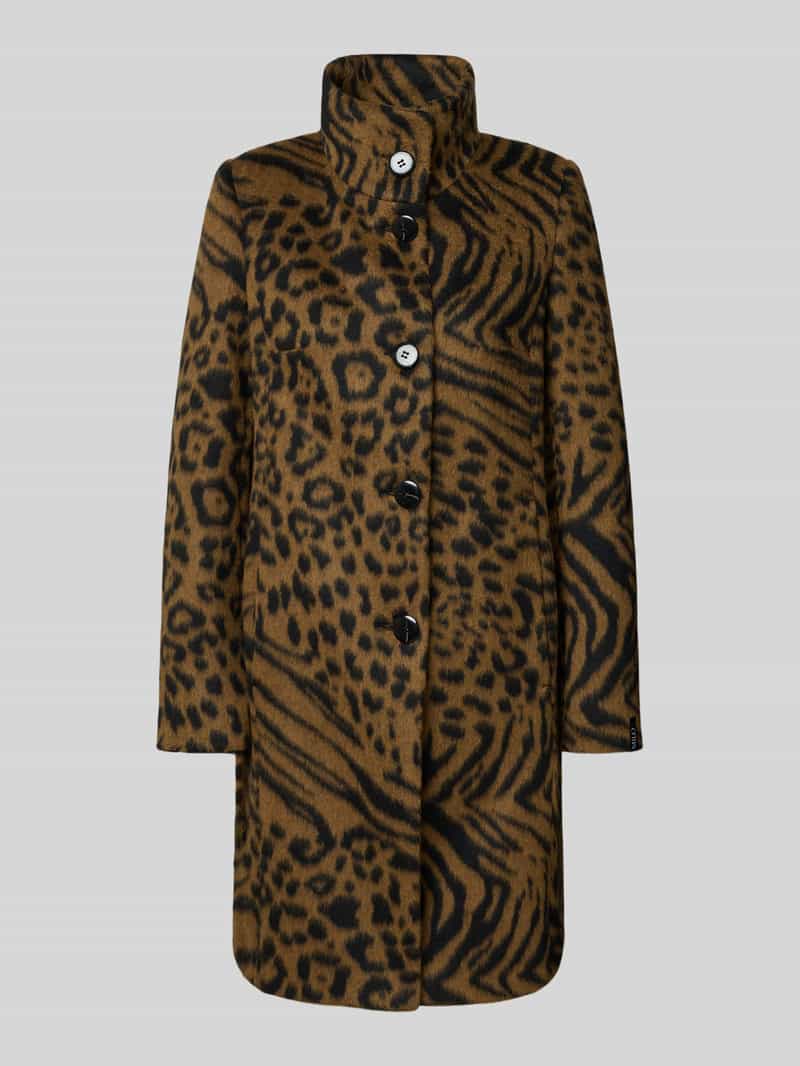 Milo Coats Lange jas met opstaande kraag model 'FLORA'