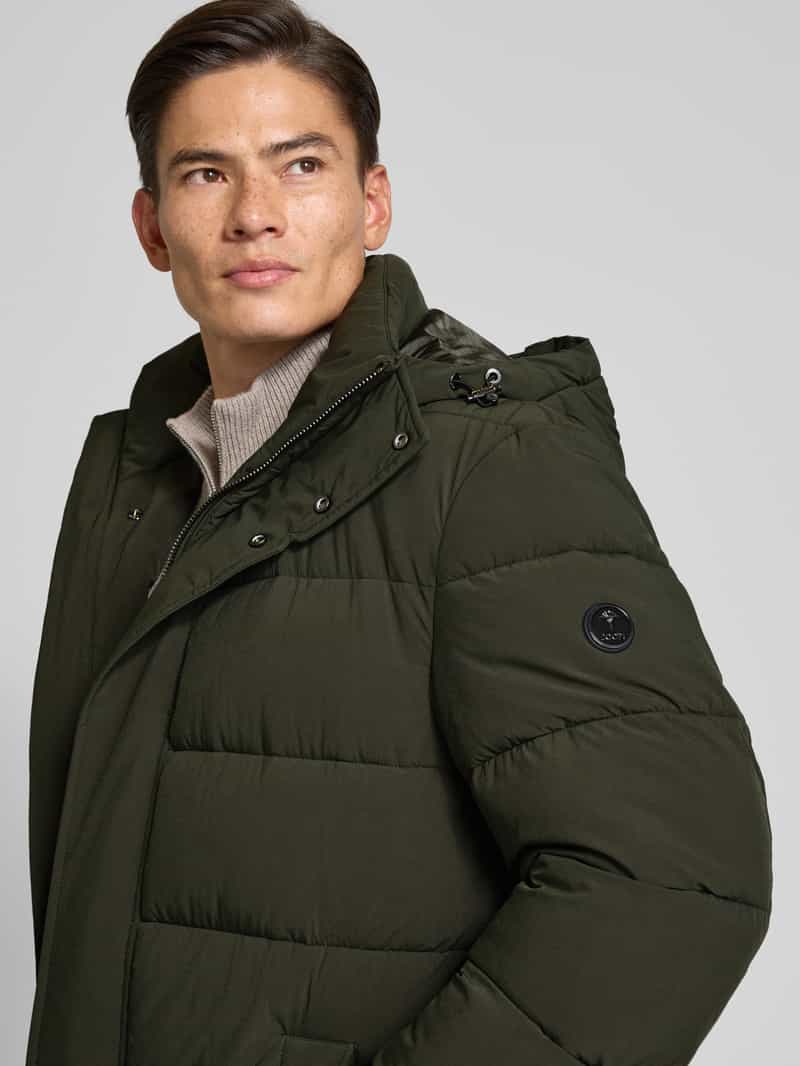 JOOP! Collection Gewatteerde lange jas met steekzakken model 'Winsten'