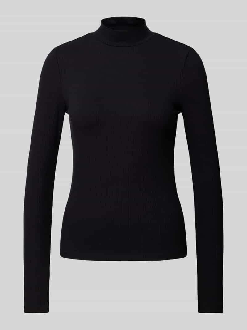 Vero Moda Shirt met lange mouwen en opstaande kraag, model 'MARY'