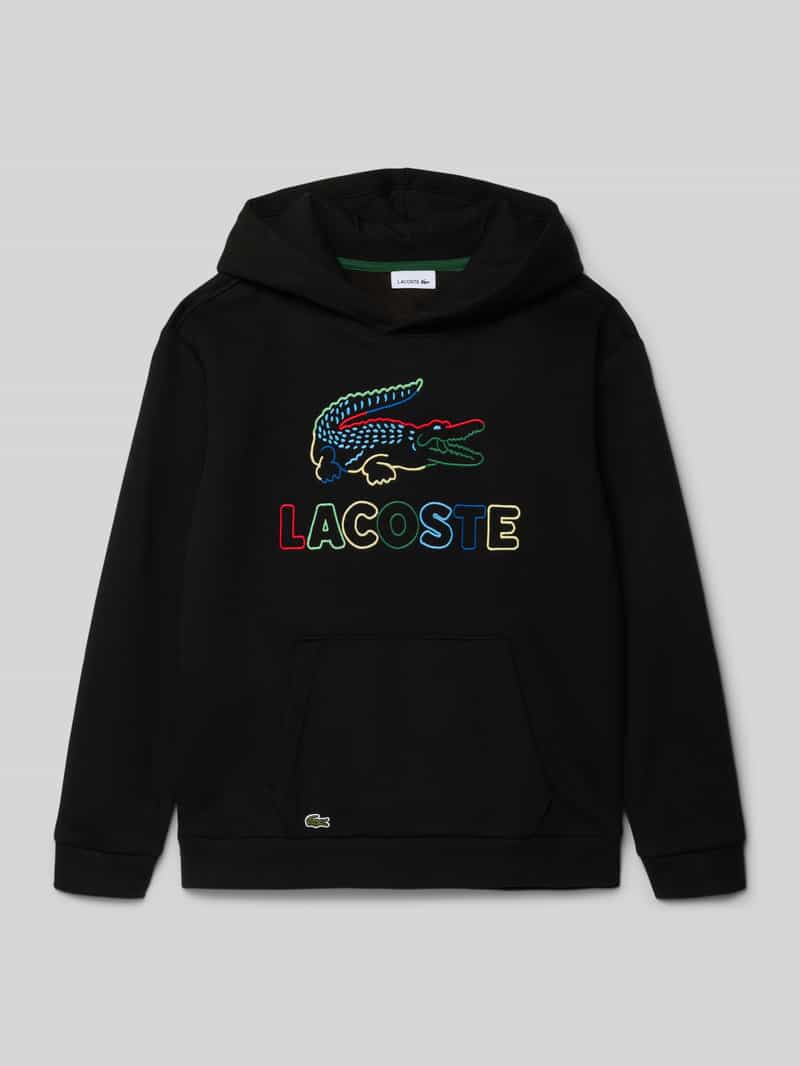 Lacoste Regular fit hoodie van katoenmix model 'CORE'