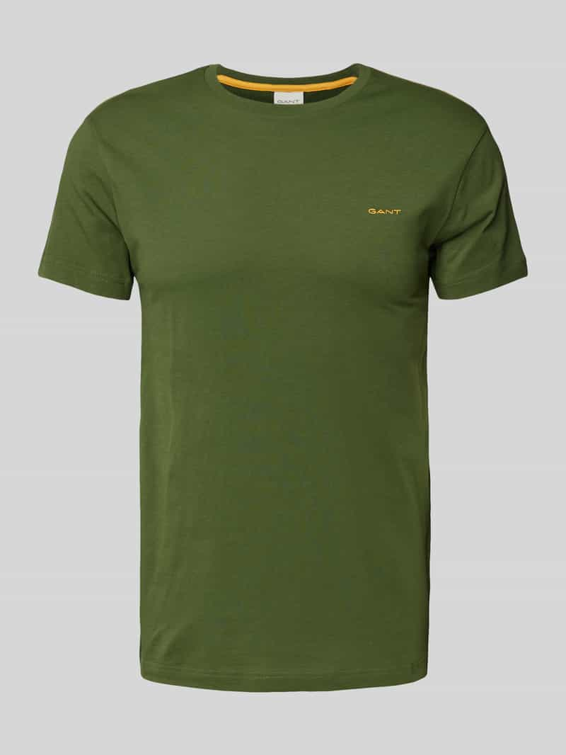 Gant T-shirt met labelstitching