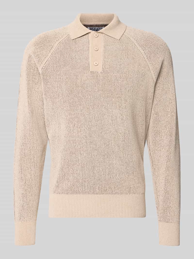 Jake*s Studio Men Regular fit pullover met polokraag model 'BEN'