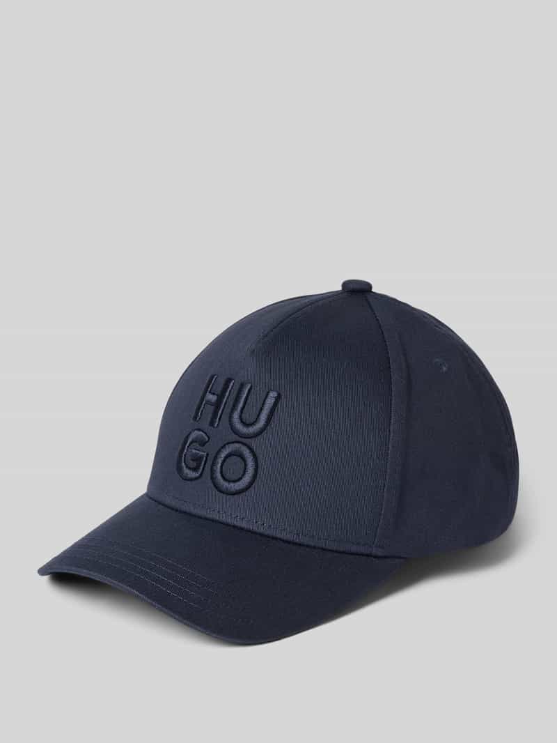 HUGO Aansluitende pet Jude-Stacked met 3d logo borduursel, verstelbare sluiting, unisex