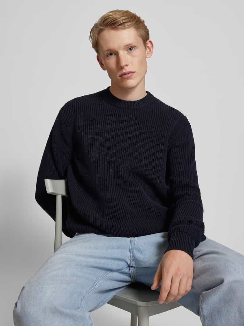 Replay Gebreide pullover met labeldetail