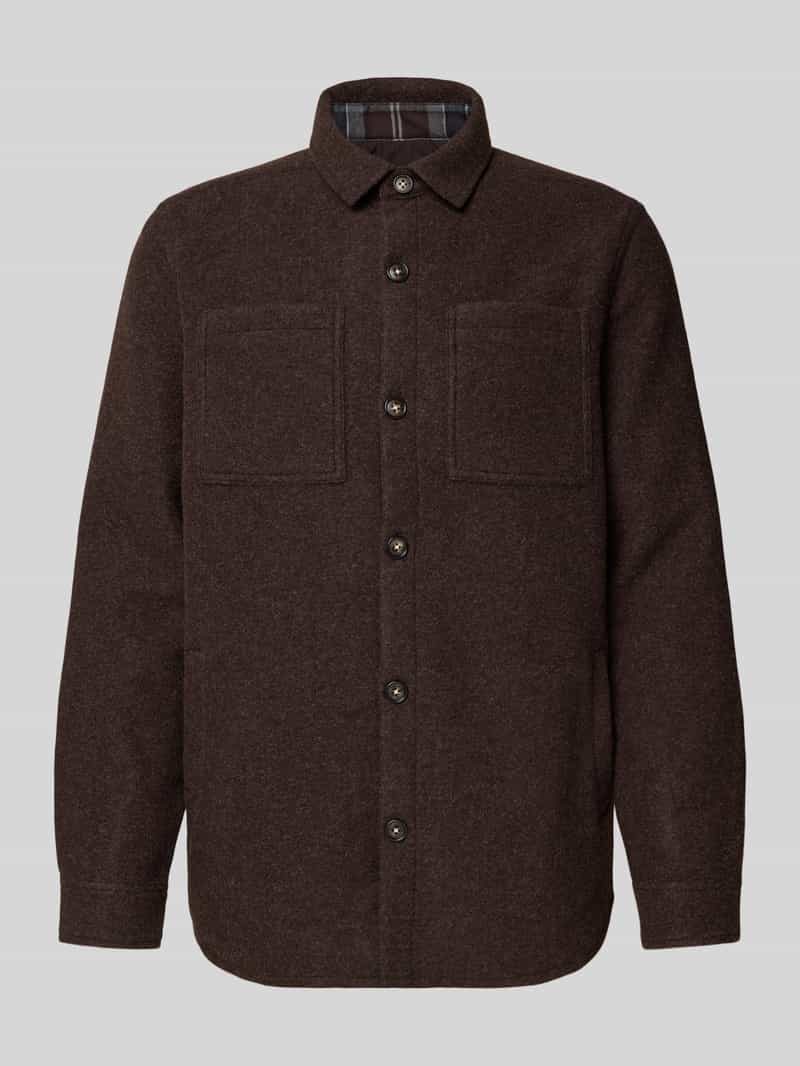 Barbour Regular fit overhemdjack met wol model 'MARLOW'