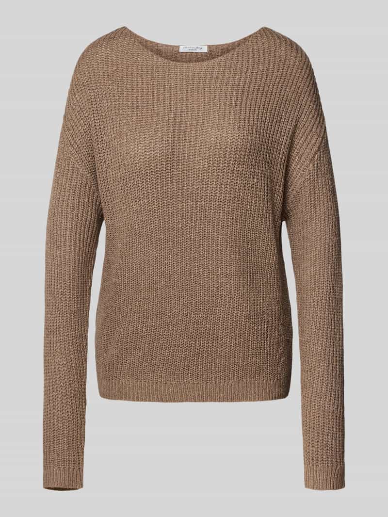 Christian Berg Woman Gebreide pullover met extra brede schouders