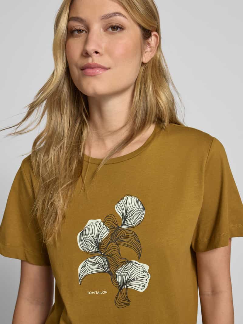 Tom Tailor Regular fit T-shirt van puur katoen