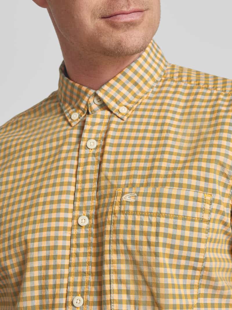camel active Regular fit vrijetijdsoverhemd met button-downkraag