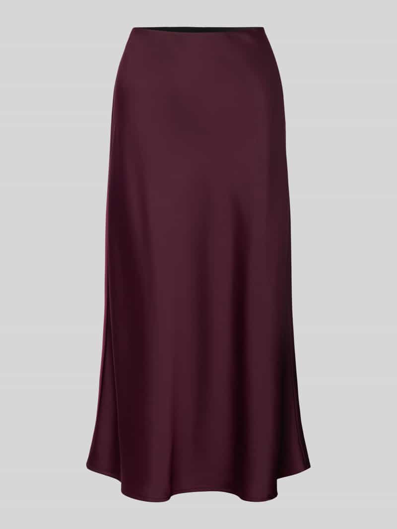 Yas Pella Hoge Taille Midi-rok Paars XL Vrouw
