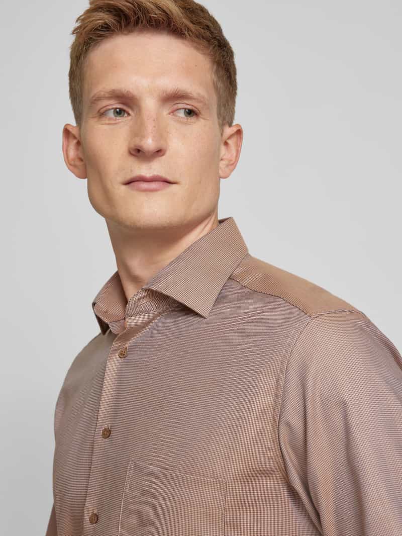 Eterna Modern fit zakelijk overhemd met kentkraag