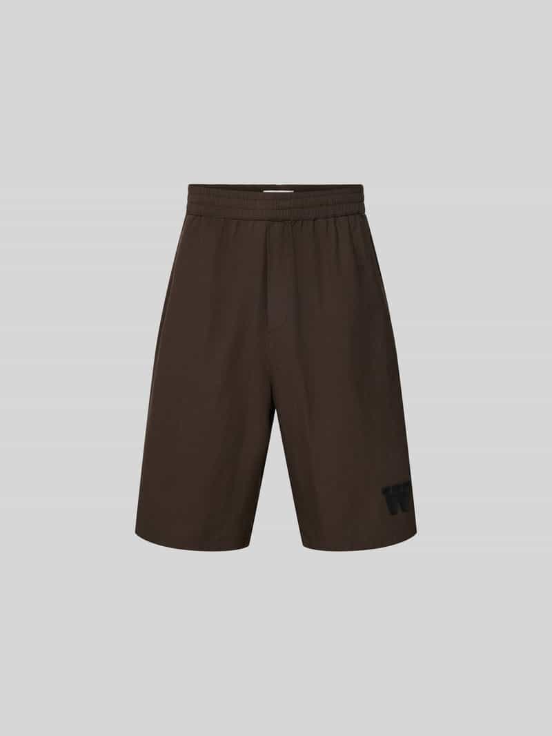Wood Sweatshorts met elastische band