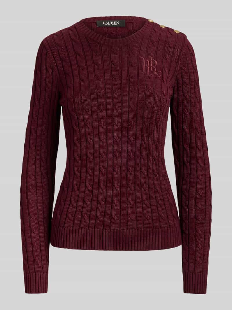 Lauren Ralph Lauren pullover in slim fit van katoen- en viscosemix