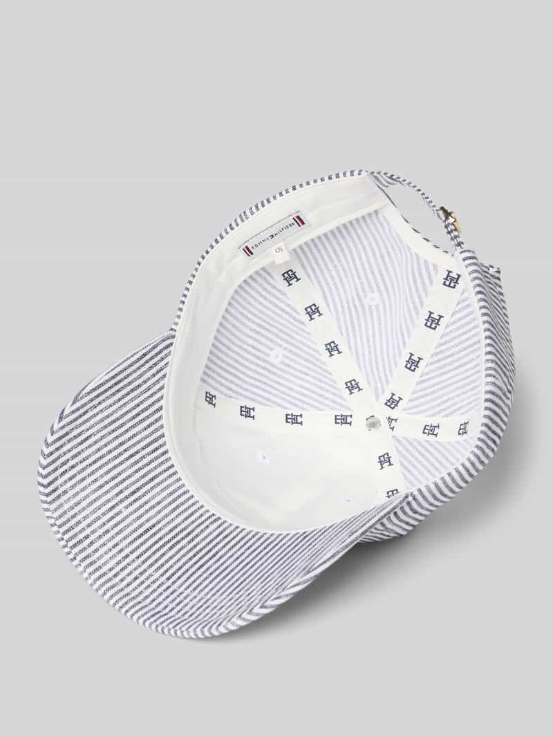 Tommy Hilfiger Baseballpet van zuiver linnen met logo-applicatie