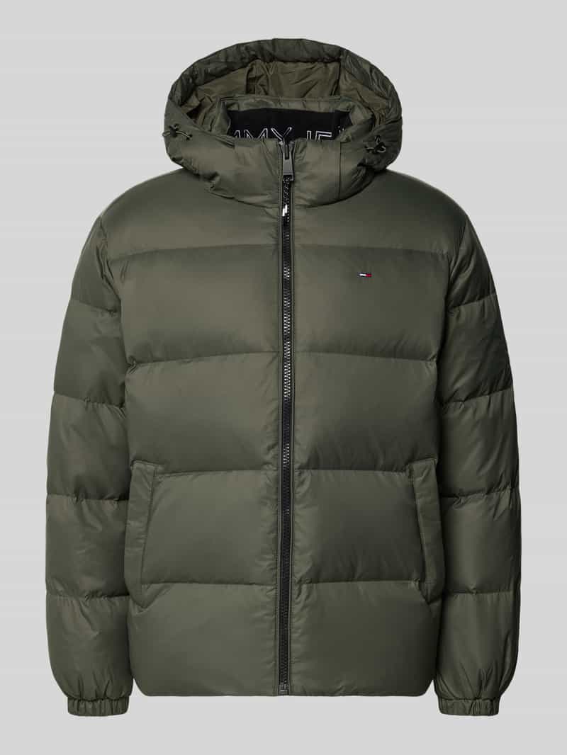 Tommy Jeans Regular fit donsjack met stitching