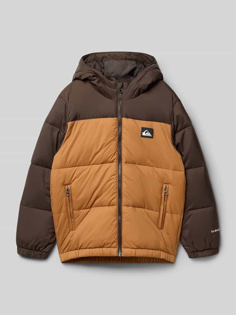 Quiksilver Regular fit gewatteerd jack met logo-applicatie model 'Cold Days'