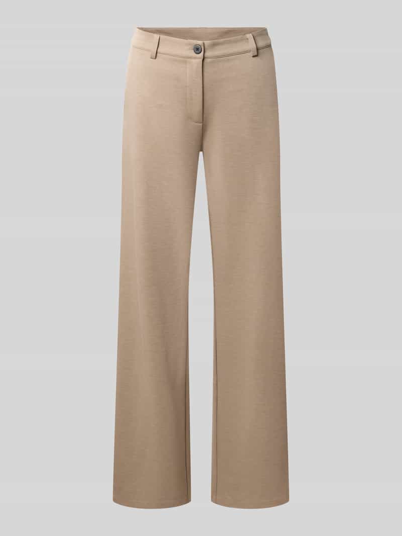 straight fit stoffen broek met viscose model 'Nanni'
