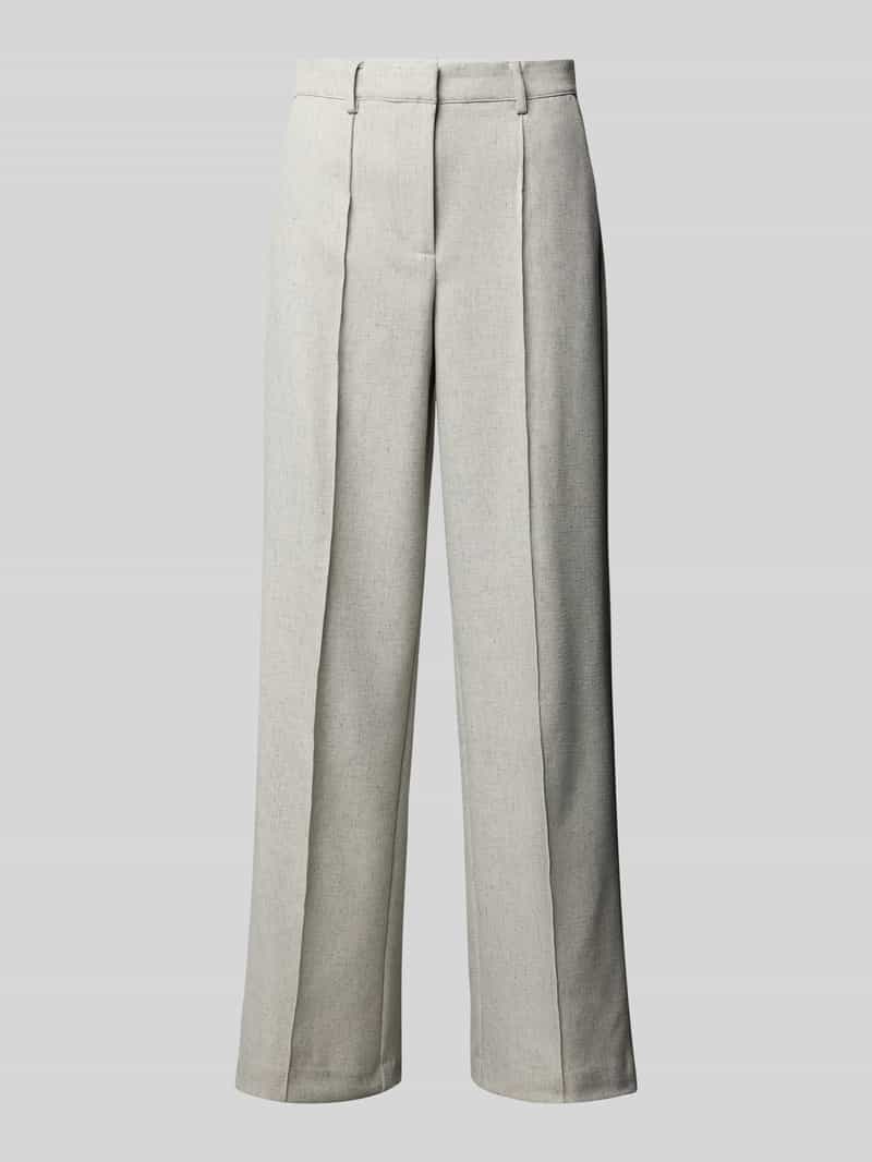YAS Wide leg stoffen broek met vaste persplooien model 'RIU'