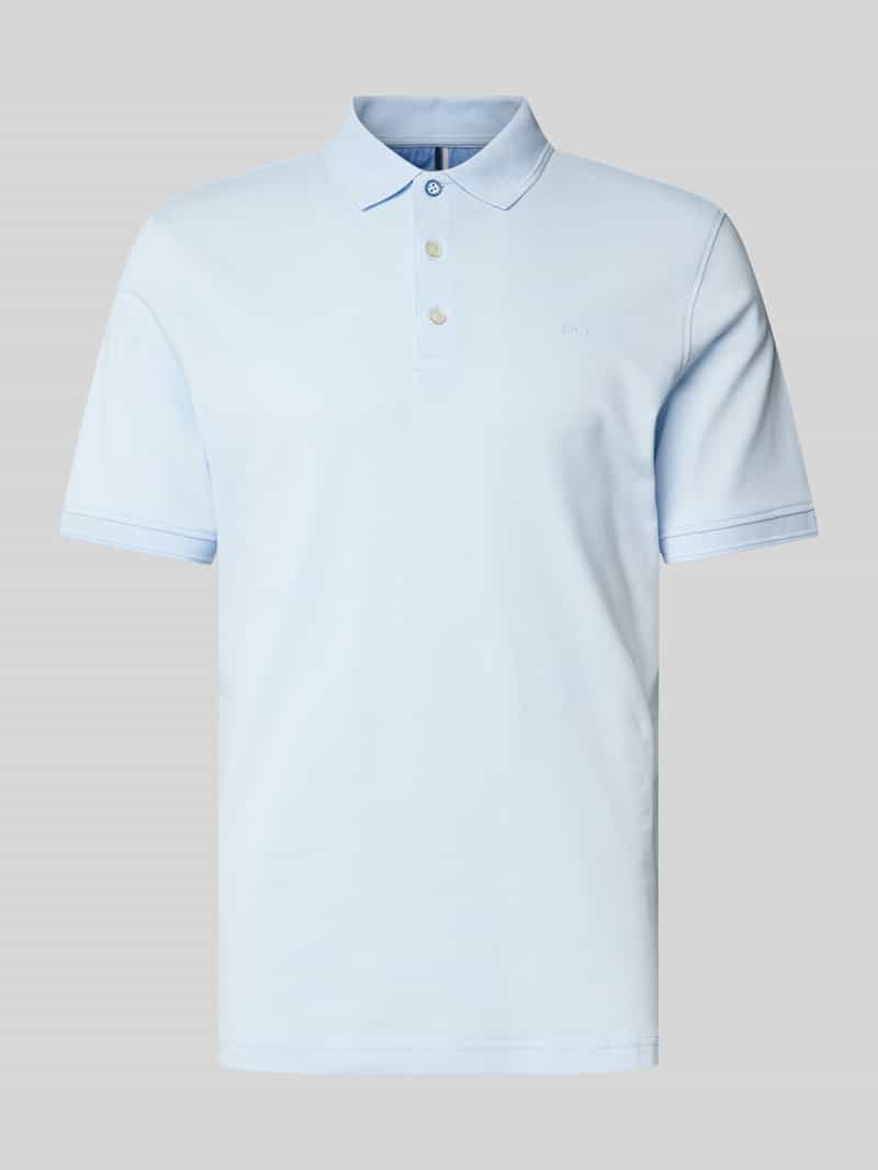 BRAX Regular fit poloshirt met labelprint model 'Pete'