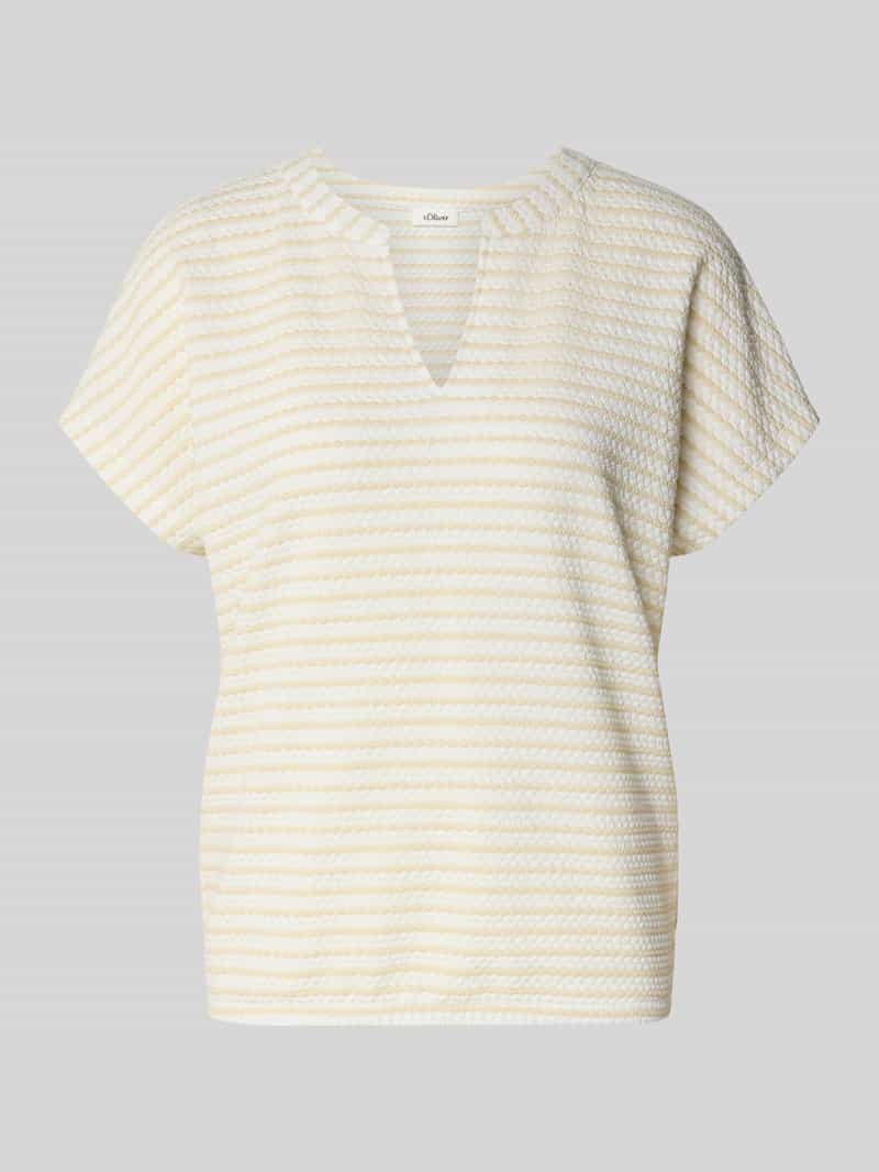 s.Oliver RED LABEL Relaxed fit T-shirt met V-hals