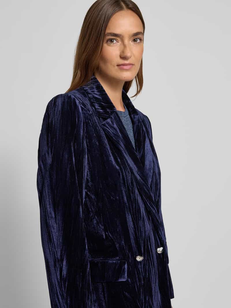 Christian Berg Cocktail Relaxed fit blazer van fluweel met reverskraag