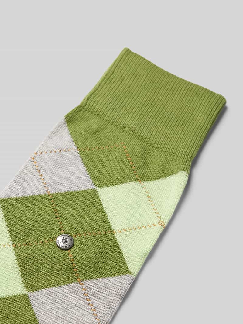 Burlington Sokken met labelapplicatie model 'MANCHESTER'