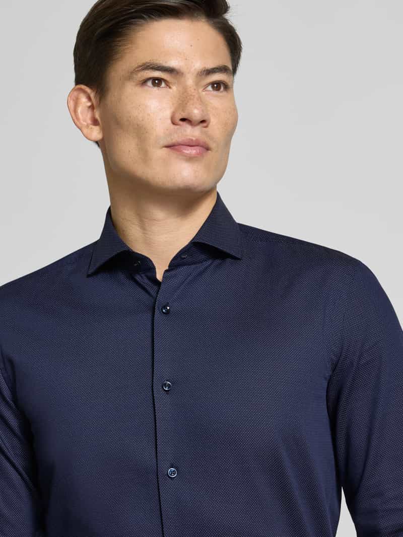 Boss Slim fit zakelijk overhemd van katoenmix