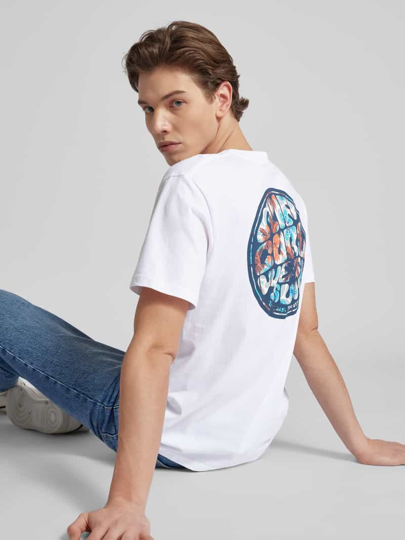 Rip Curl T-shirt met labelprint model 'PASSAGE'