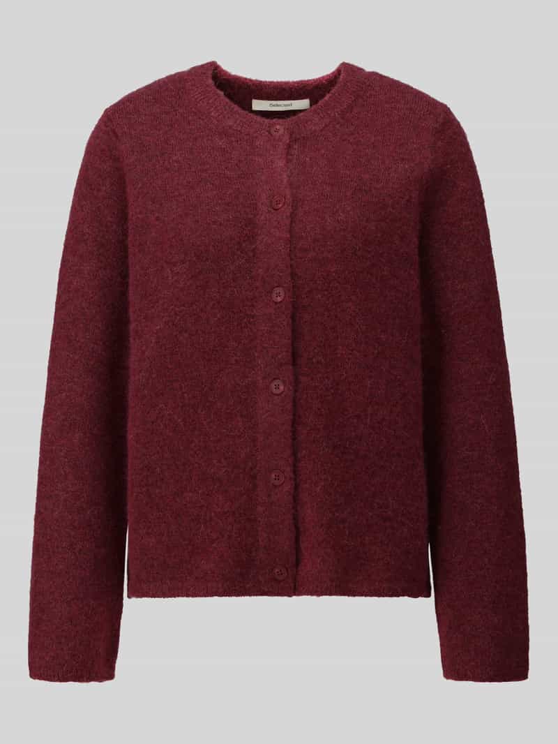 relaxed fit gebreid jack van wolmix met alpaca-aandeel model 'LULU'