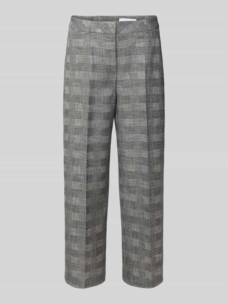 comma Straight fit pantalon met persplooien
