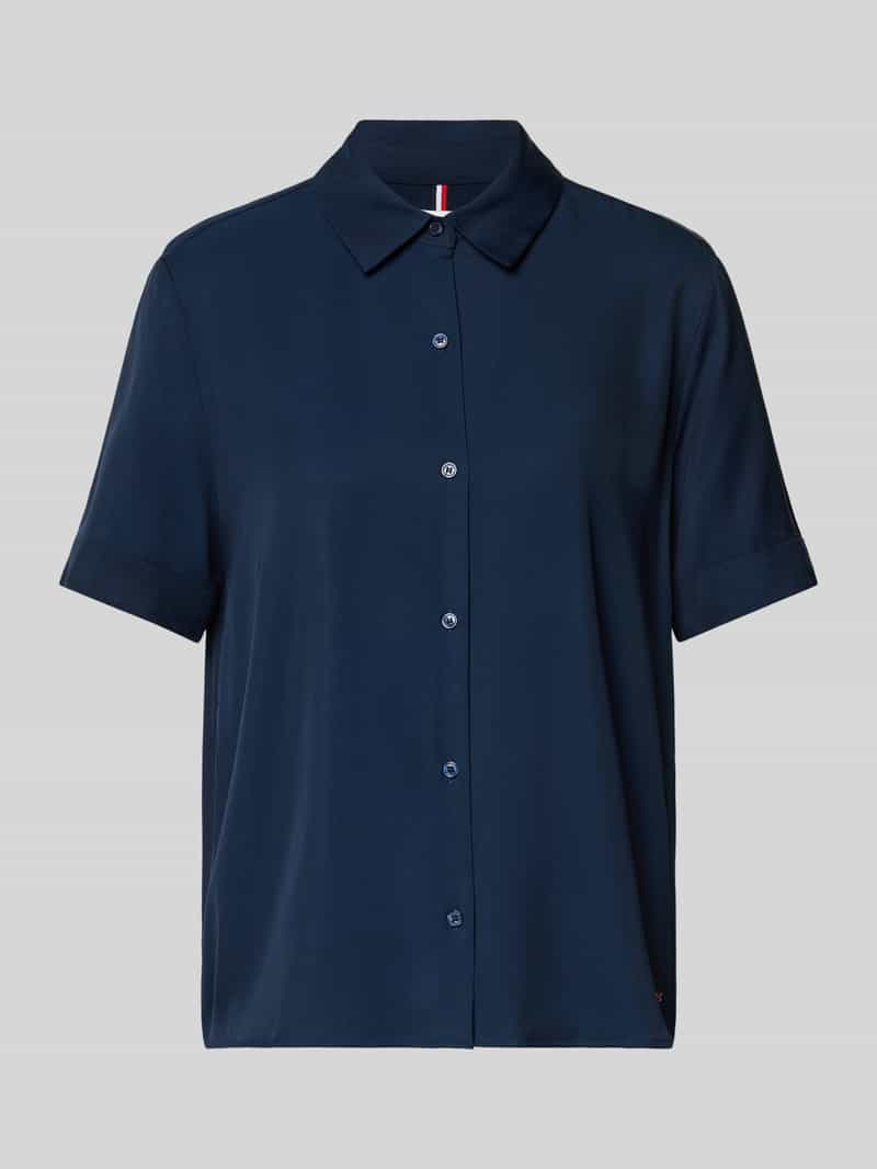 Tommy Hilfiger Relaxed fit blouse met korte mouwen