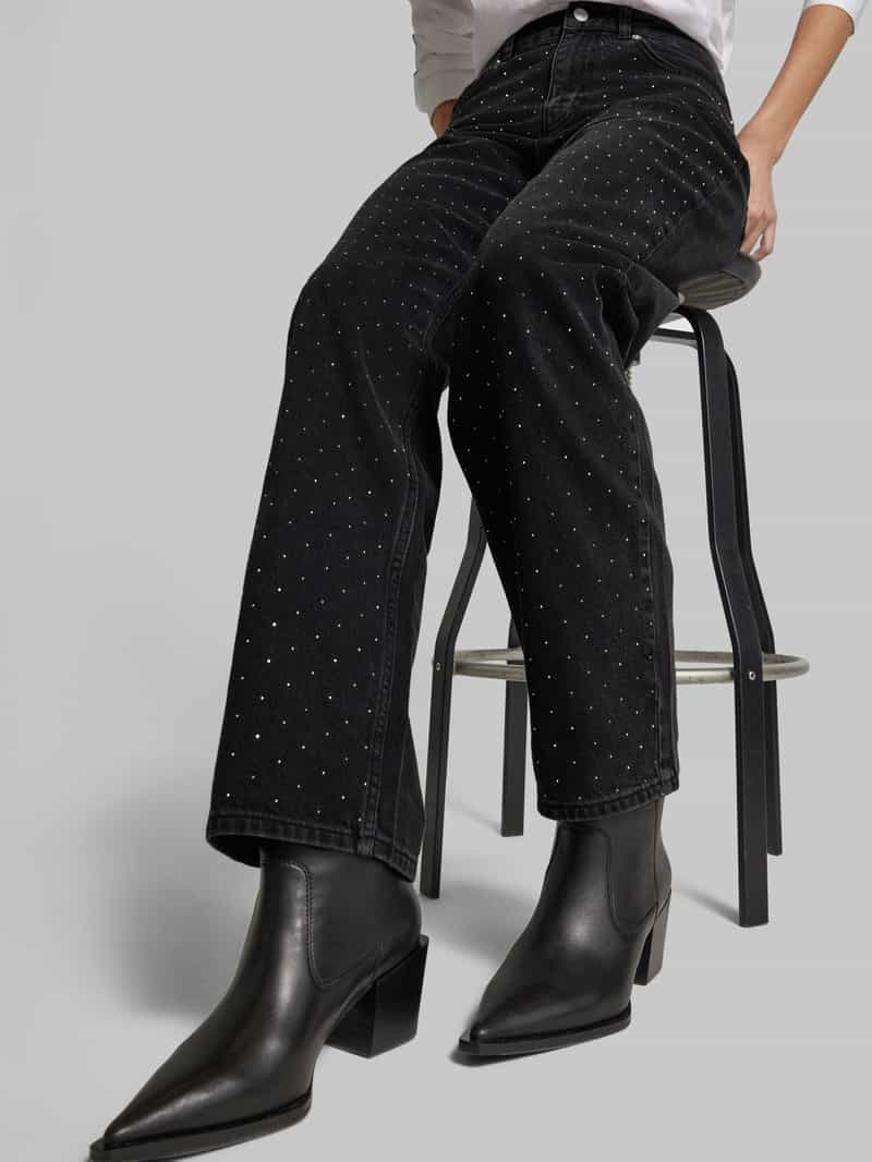 NEO NOIR Straight leg jeans in 5-pocketmodel model 'Simona'