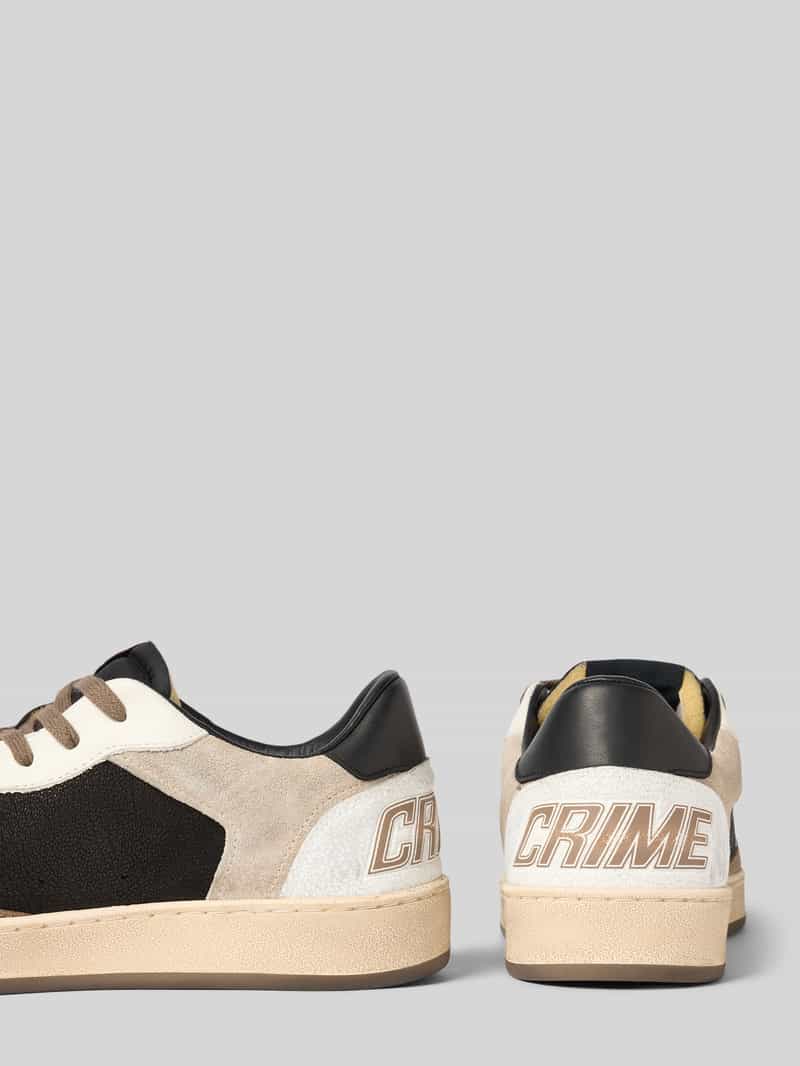 Crime London Sneakers van leer met vetersluiting model 'CHELSEA'