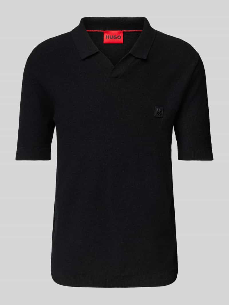 HUGO Regular fit poloshirt met labelbadge model 'Shiplom'