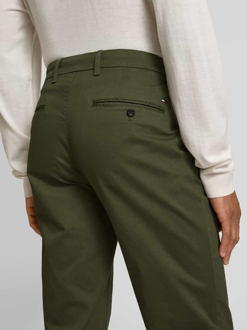 Tommy Hilfiger Straight leg chino met structuurmotief model 'DENTON'