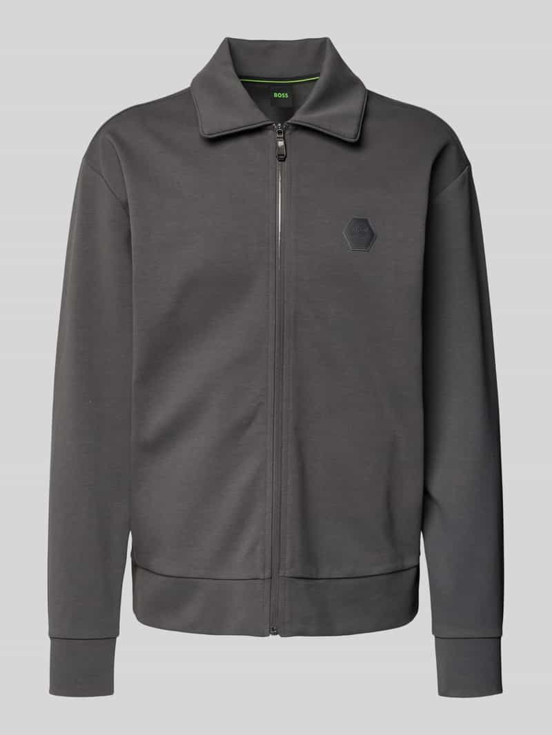 BOSS Green Regular fit sweatjack van katoenmix modell 'FUTURE'