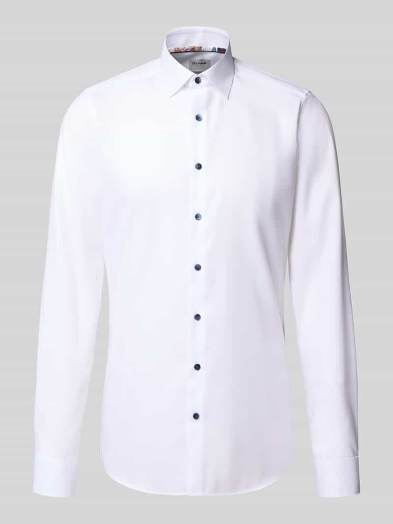 OLYMP Level Five Slim fit zakelijk overhemd met extra lange mouwen