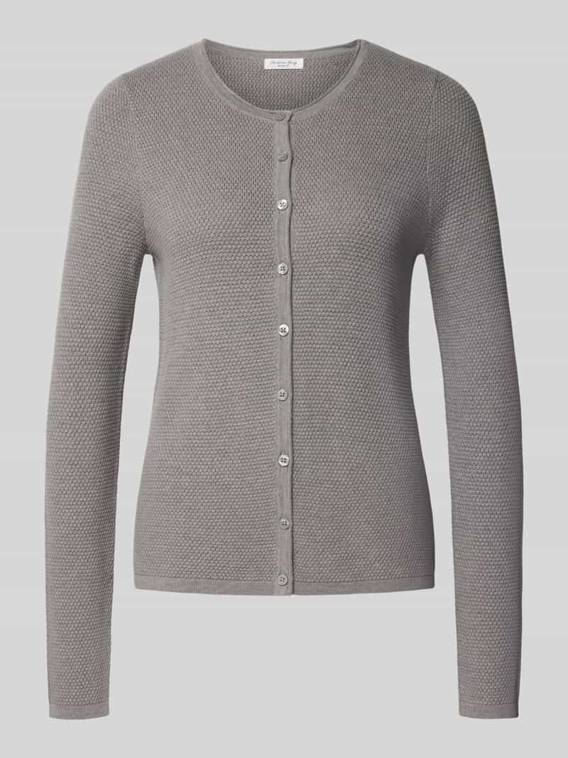 Christian Berg Woman Gebreide cardigan met structuurmotief