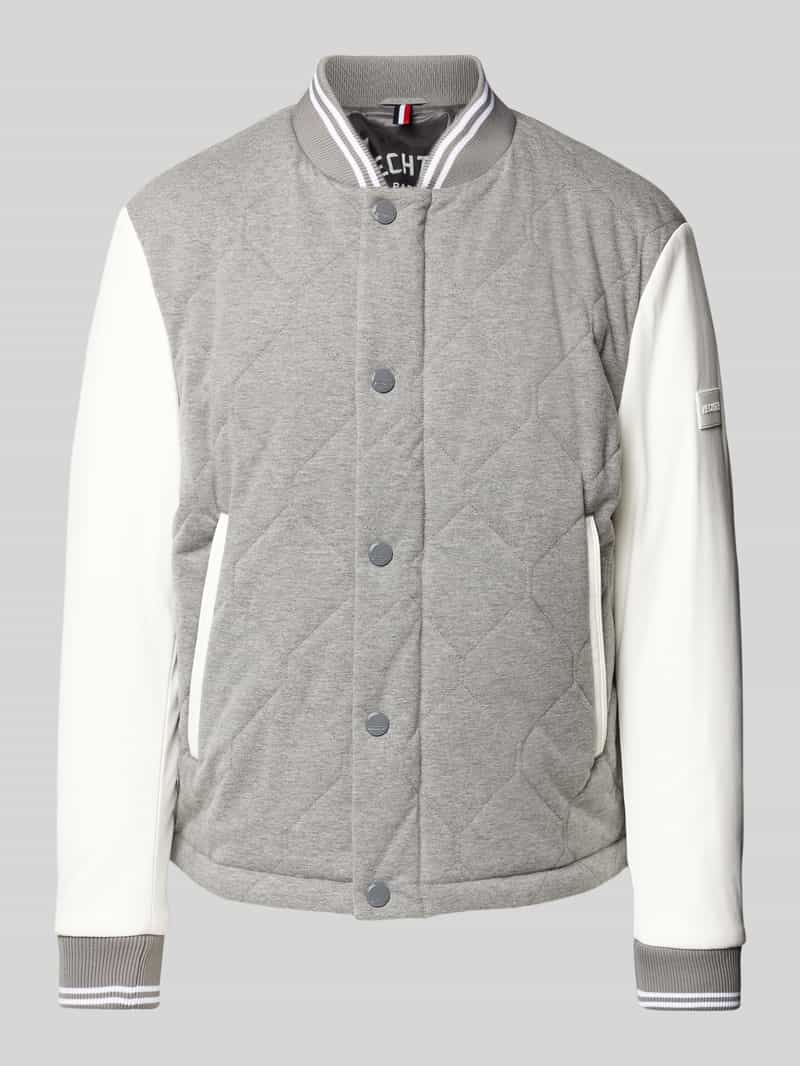 HECHTER PARIS Collegejack met labeldetail