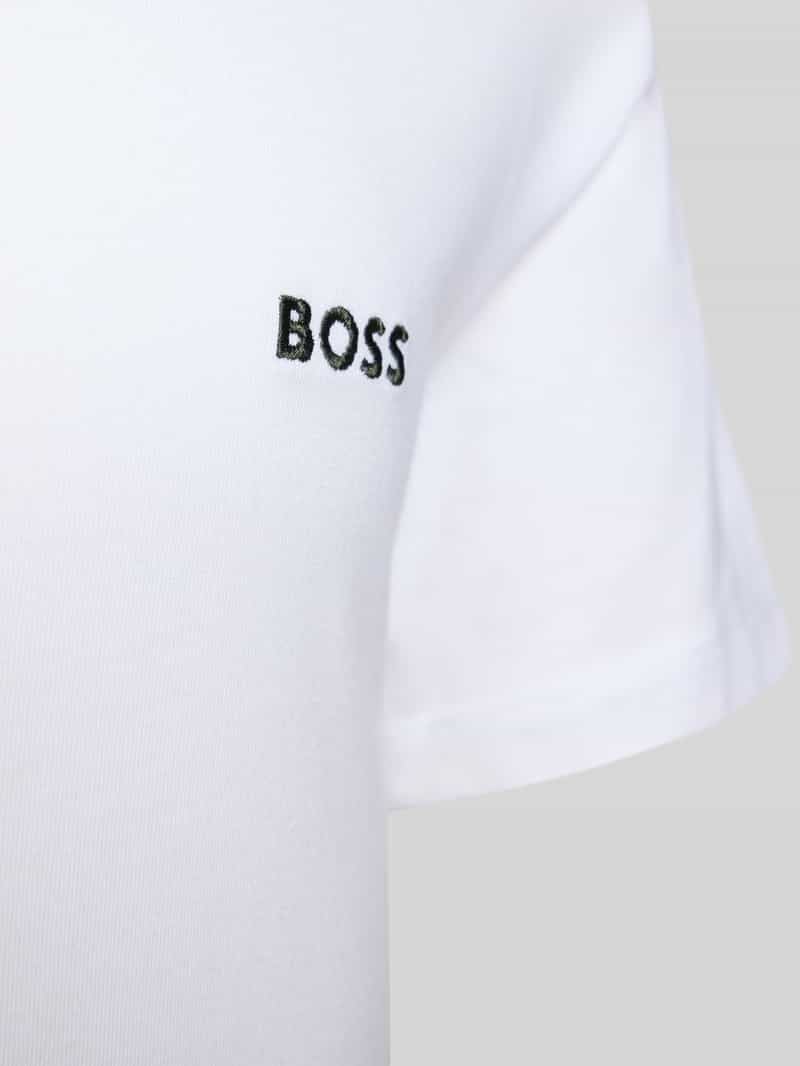Boss Regular fit T-shirt van puur katoen in een set van 3 stuks