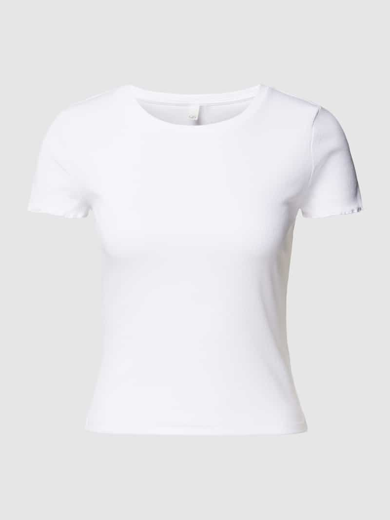 QS Kort T-shirt in riblook