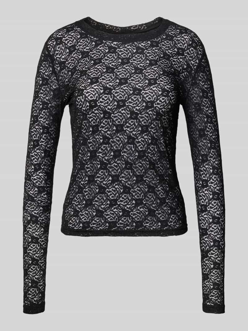 Noisy may Kanten shirt NMJUDITH L/S LACE TOP NOOS