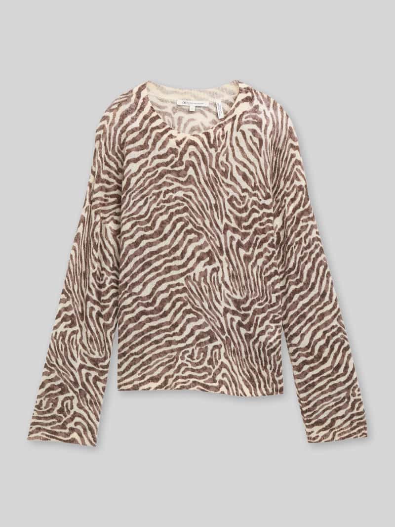 Tom Tailor Denim Regular fit pullover met zachte alpacamix