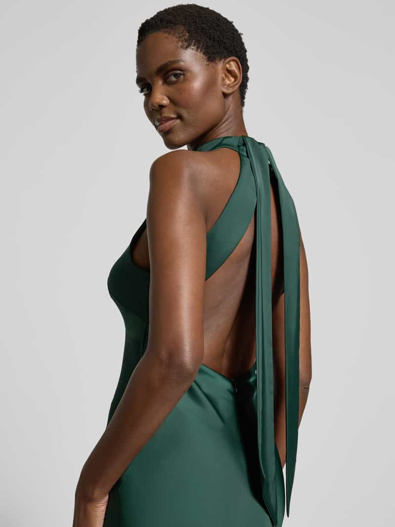 Laona Slim fit avondjurk met halter